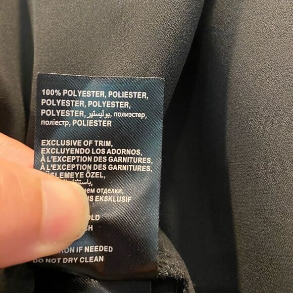 BEBE SLEEVELESS LONG BLACK TUNIC CROP OPEN BACK M - Picture 6 of 8